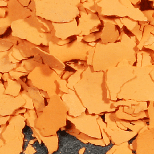 Ecottex FLOXXAN Farbchips Beimischung orange makro