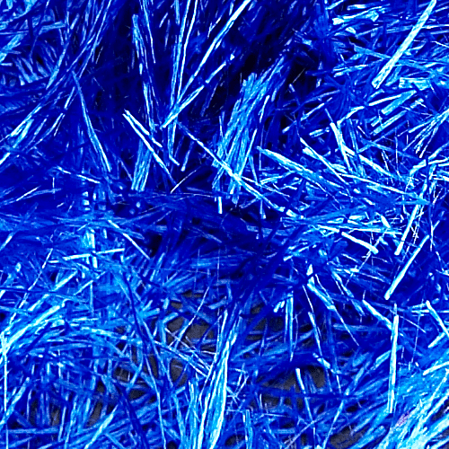 Ecottex Farbfäden Beimischung blau makro