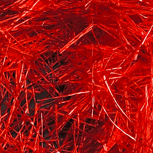 Ecottex Farbfäden Beimischung rot makro