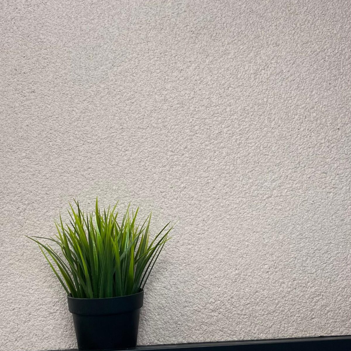 Floxxan Flüssigtapete in Apricot neu - feine textile Struktur für edle Wandgestaltung im Wohnzimmer.